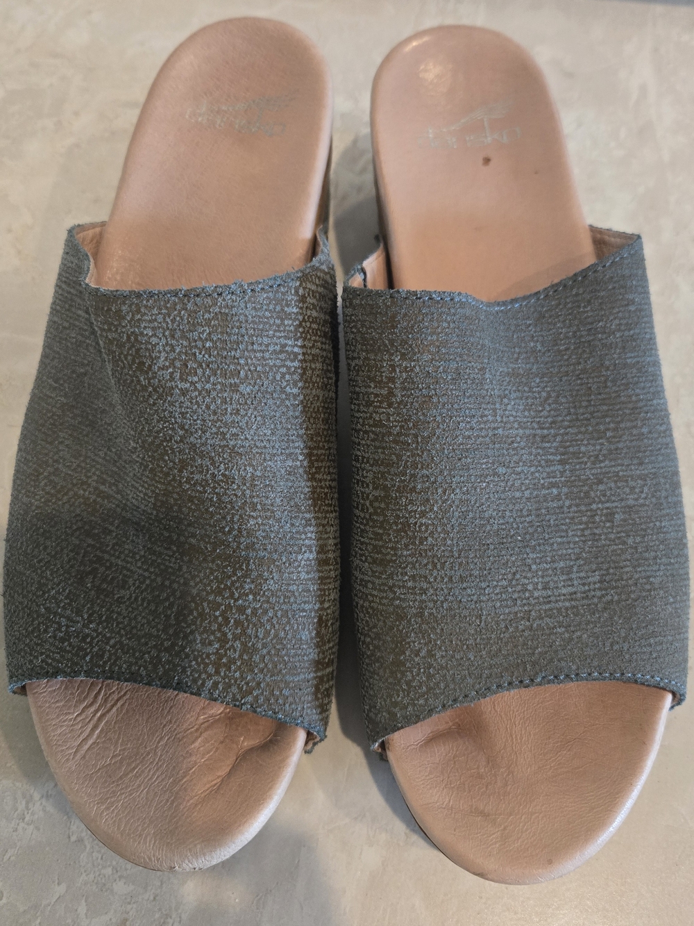 Dansko Maci Teal Slide Mules